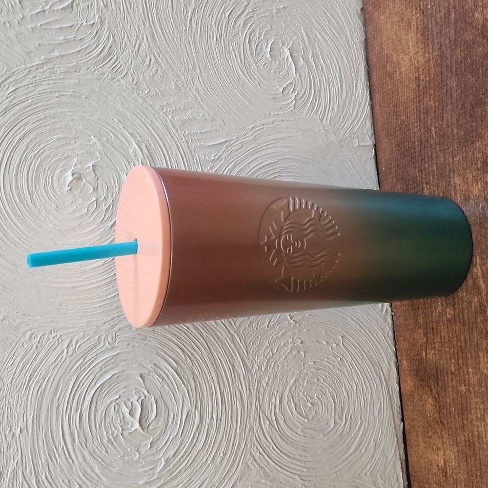 Starbucks Summer 2020 Watermelon Ombrè 24 oz tumber w/ straw starbuck